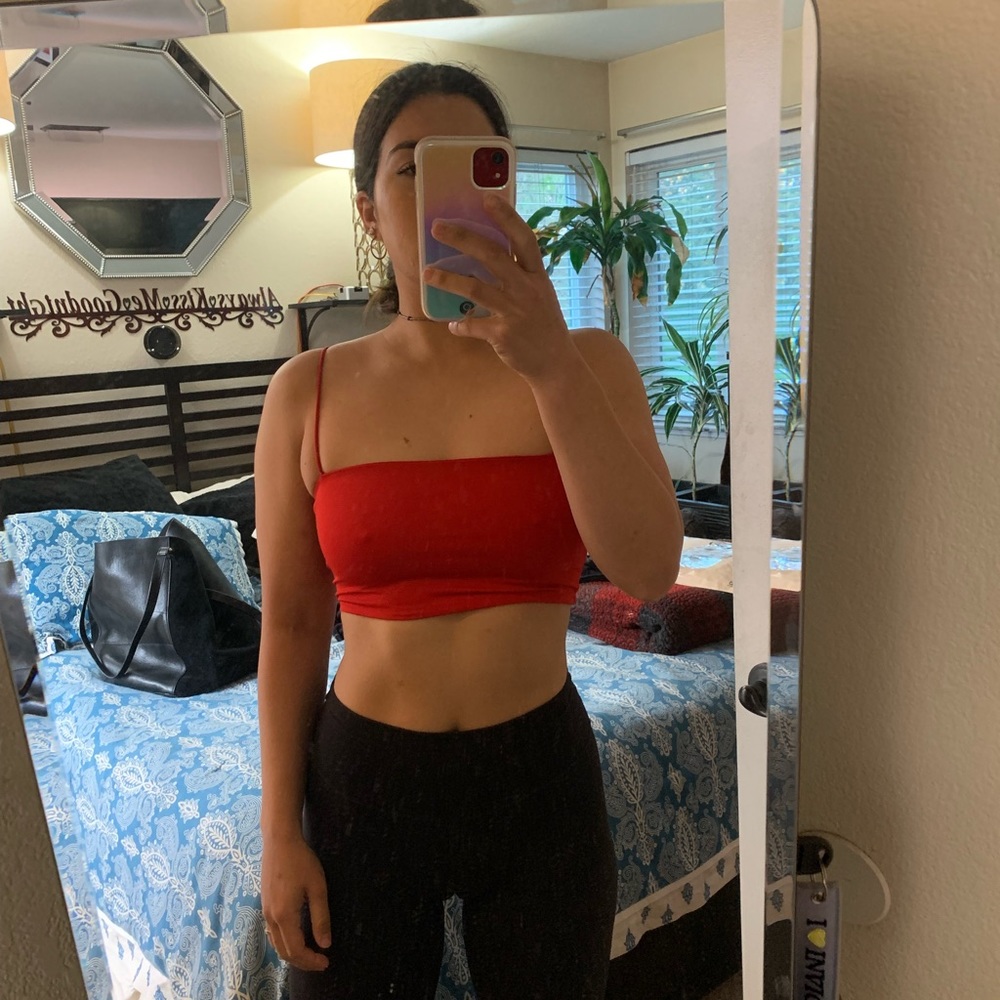 EUC Red Shein Crop Top